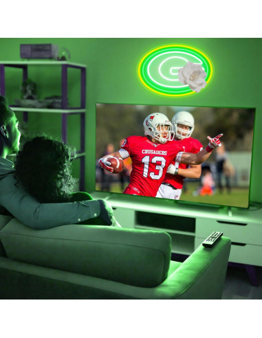 Luz de Neón Verde LED Saly Ror 42.2x30.2 cm Decorativa