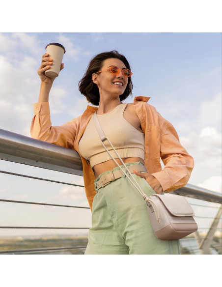 Funda de cámara Instax Beige compatible Mini 12/11/40/99/EVO