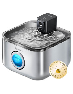 Fuente de Agua Inalámbrica para Gatos Speedeer 4L Acero Inoxidable
