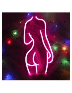 Luz de Neón LED ENUOLI Mujer Sexy Decorativa USB/Batería