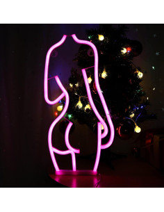 Luz de Neón LED ENUOLI Mujer Sexy Decorativa USB/Batería 2