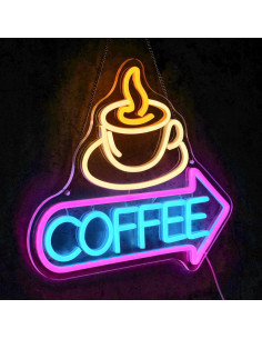 Luz de Neón LED Virlusy para Decoración de Café Dimmable 2