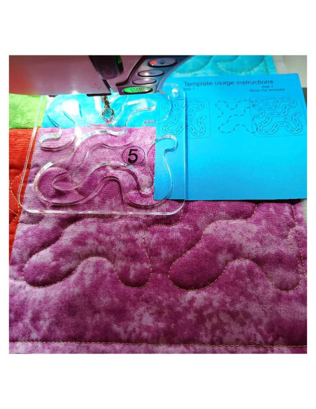 Plantilla de Acolchado a Máquina Bequilter Meander 12.2cm