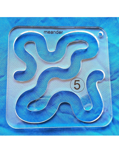 Plantilla de Acolchado a Máquina Bequilter Meander 12.2cm