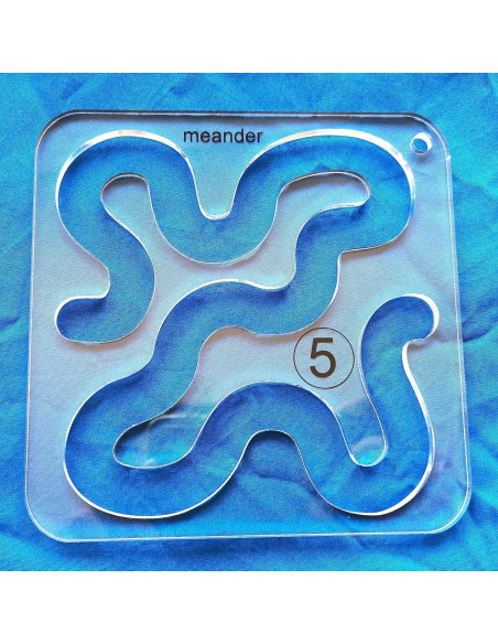 Plantilla de Acolchado a Máquina Bequilter Meander 12.2cm