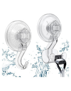 Ganchos de Ventosa Budget & Good - 2 Piezas Reutilizables 5 kg