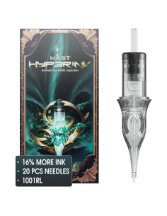 Cartuchos de Agujas de Tatuaje Mast Hyperink 1001RL 10% Más Tinta