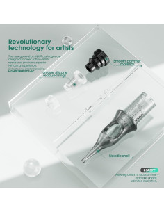 Cartuchos de Agujas de Tatuaje Mast Hyperink 1001RL 10% Más Tinta 2