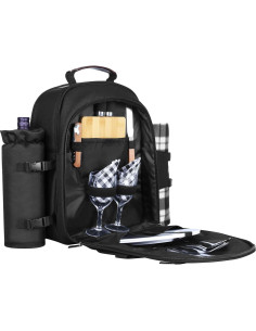 Mochila de Picnic Sunflora para 2 Personas con Enfriador y Manta 2