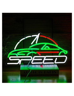 Luz de Neón LED Regulable BNEMCEZH 42x22 cm USB Coche Deportivo