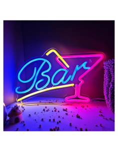 Letrero de Neón LED Keello 39x25 cm Decoración Bar Pared