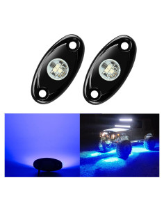 Luces LED Rock Ampper 2 Pods Impermeables Azul 9W 12-24V