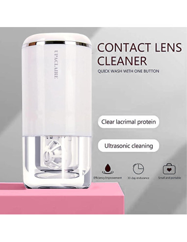 Limpiador Ultrasónico de Lentes de Contacto UpaClaire 2.0 - Blanco