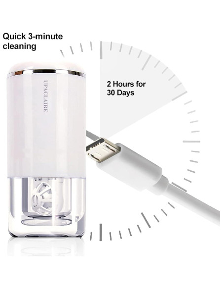 Limpiador Ultrasónico de Lentes de Contacto UpaClaire 2.0 - Blanco