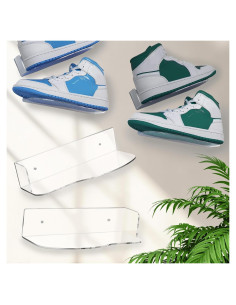 Exhibidor de Zapatos Acrílico Lixeszt Montado en Pared 1 Pcs