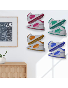 Exhibidor de Zapatos Acrílico Lixeszt Montado en Pared 1 Pcs 2