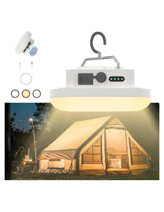 Linterna de Camping LED Amkulop 30W Pro Blanca Recargable