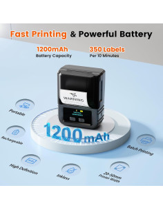 Impresora de Etiquetas Phomemo M120 Térmica Portátil 203 DPI 2