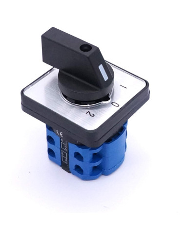 Interruptor Selector Taiss 20A 550V 3 Posiciones 8 Terminales