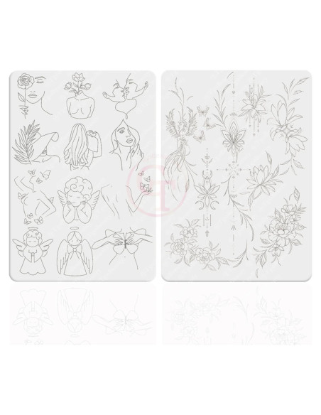 Piel de Práctica de Tatuaje FeteBeauty 1pc Silicona 1.5mm Piel de Práctica de Tatuaje FeteBeauty 1pc Silicona 1.5mm