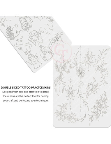 Piel de Práctica de Tatuaje FeteBeauty 1pc Silicona 1.5mm