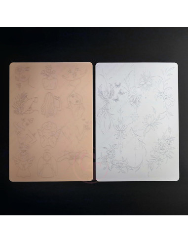 Piel de Práctica de Tatuaje FeteBeauty 1pc Silicona 1.5mm