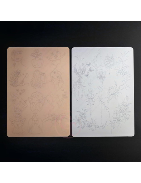 Piel de Práctica de Tatuaje FeteBeauty 1pc Silicona 1.5mm Piel de Práctica de Tatuaje FeteBeauty 1pc Silicona 1.5mm