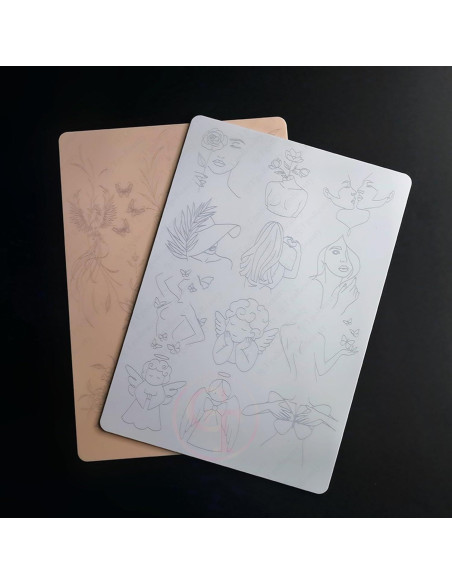 Piel de Práctica de Tatuaje FeteBeauty 1pc Silicona 1.5mm Piel de Práctica de Tatuaje FeteBeauty 1pc Silicona 1.5mm