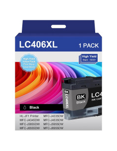 Cartuchos de Tinta Negra LC406XL Alta Capacidad Brother
