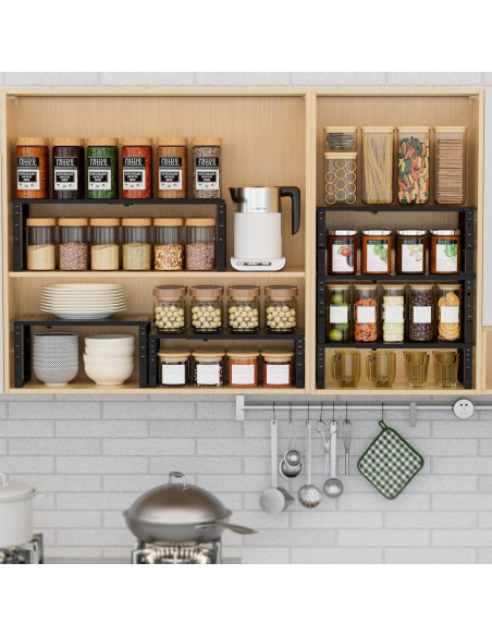 Organizador de Especias Expandible Wobmmi - Estante Ajustable para Cocina Organizador de Especias Expandible Wobmmi - Estante Ajustable para Cocina