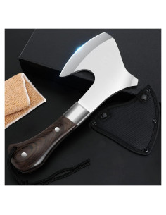 Hacha de Camping VCXOX de Acero Alto Carbono 23.1cm
