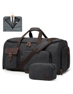 Bolsa de Ropa de Viaje S-ZONE 60L Duffle Colgante Negra