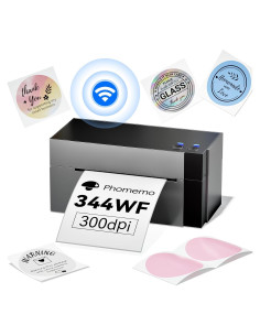Impresora de Etiquetas Térmicas WiFi Phomemo 344WF 300DPI