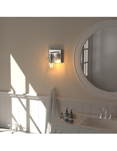 Juego de 2 Lámparas de Pared Inalámbricas ThyFenno Níquel 2