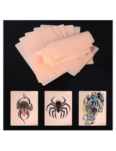 Piel de Tatuaje Falsa 10pcs GRELEON 1mm Silicona 18.8x14.2cm