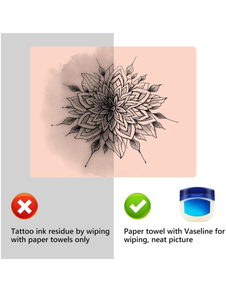 Piel de Tatuaje Falsa 10pcs GRELEON 1mm Silicona 18.8x14.2cm