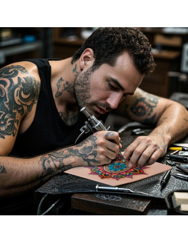 Piel de Tatuaje Falsa 10pcs GRELEON 1mm Silicona 18.8x14.2cm