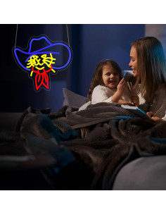 Luz de Neón LED Gato HSJNJKFU para Decoración de Pared 2