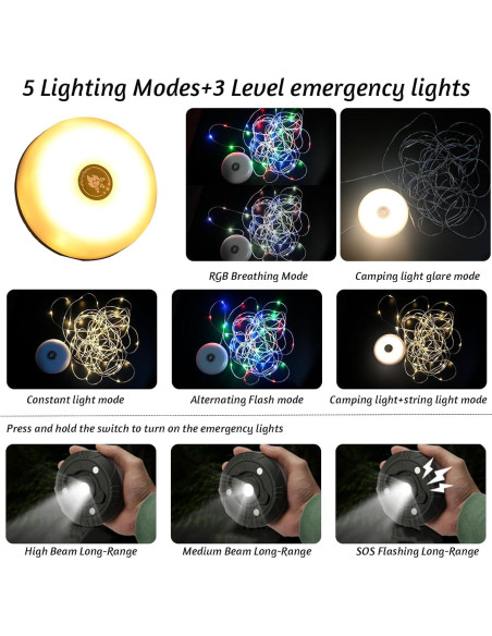 Luces de Cuerda Janhaley 10m USB RGB + Luz Cálida Impermeables Luces de Cuerda Janhaley 10m USB RGB + Luz Cálida Impermeables