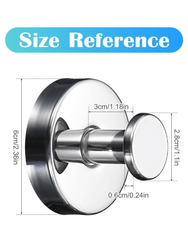 Ganchos de Ventosa Sin Taladro Gestarich - Acero Inoxidable Cromo
