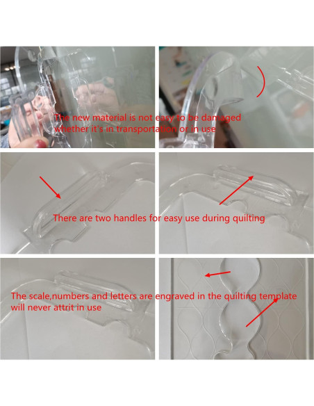 Plantilla de Acolchado HONEYSEW Serie 5 para Máquina de Coser Plantilla de Acolchado HONEYSEW Serie 5 para Máquina de Coser