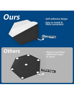 Paneles Acústicos Autoadhesivos Art3dwallpanels 12 Piezas 35.56x30.48cm 2