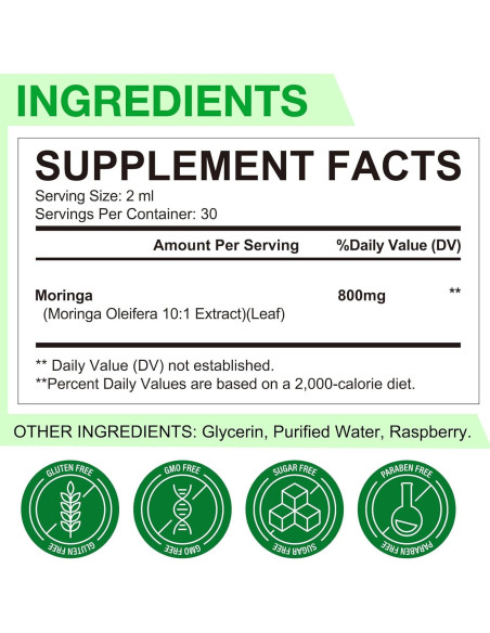 Gotas Líquidas de Moringa Pura Ruduwu 120g - Energía y Salud Gotas Líquidas de Moringa Pura Ruduwu 120g - Energía y Salud