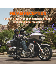 Paquete de 2 Antenas Espirales 17.78 cm GRUOIZ para Harley 1998-2024 2