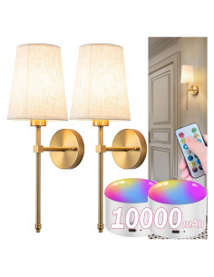 Aplique de Pared Inalámbrico YHCDLAMP LED Regulable 12W