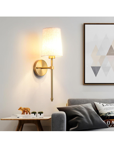 Aplique de Pared Inalámbrico YHCDLAMP LED Regulable 12W