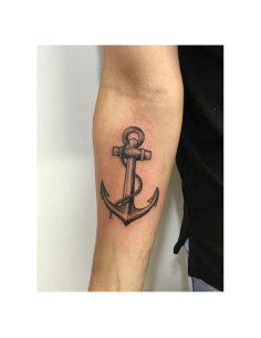 Tatuajes Temporales 5X2Y Ancla, Impermeables, Realistas