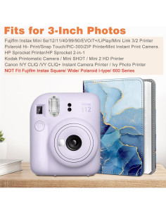 Álbum de Fotos Fintie para Instax Mini - 256 Bolsillos Mármol Oceánico 2