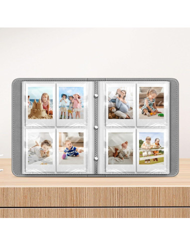 Álbum de Fotos Fintie para Instax Mini - 256 Bolsillos Mármol Oceánico