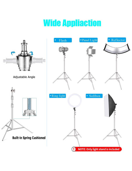 Soporte de Luz Cevoqin 2.85m Acero Inoxidable Alta Resistencia